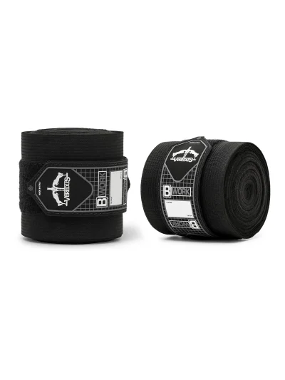 Bandes de travail noires en polaire et élastique 330 cm B-Work - Veredus