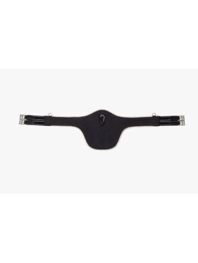 Protective Belly Girth with Removable Fleece in Black - QHP