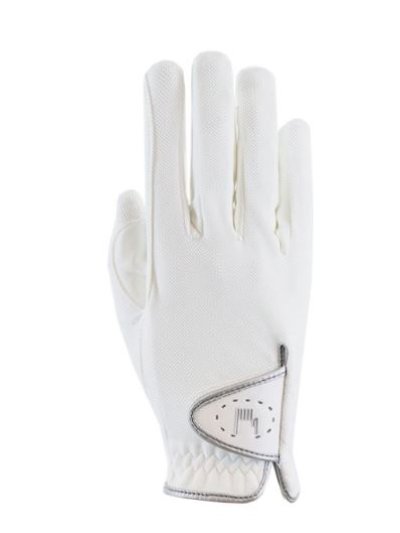 Guantes de montar a caballo blancos transpirables - SAMORIN - Roeckl