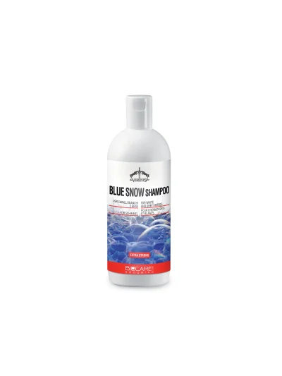 Champú extrafuerte para caballos blancos y tordos Blue Snow 500 ml - Veredus