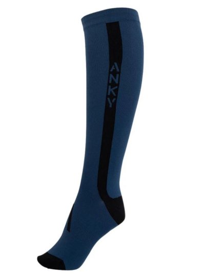 Technical navy socks (Insignia blue) with side logo - Anky