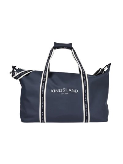 Bolsa de fin de semana y deporte azul marino con detalles beige - KLNori - Kingsland