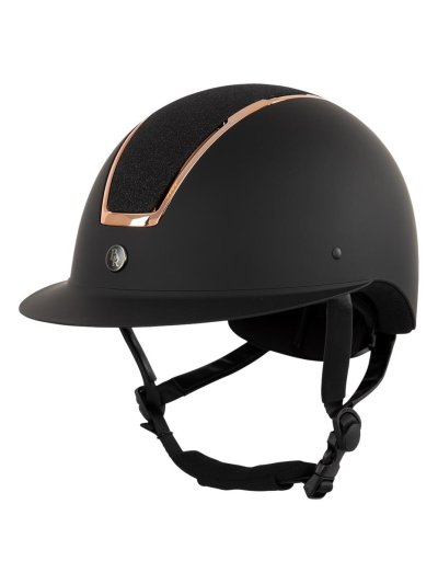 Matte navy blue and shiny horse riding helmet - Omega Glamourous - BR (copia)