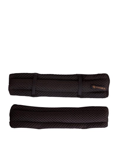 Black polyester chain protector with elastics 20 x 5 cm (length x width) - BR