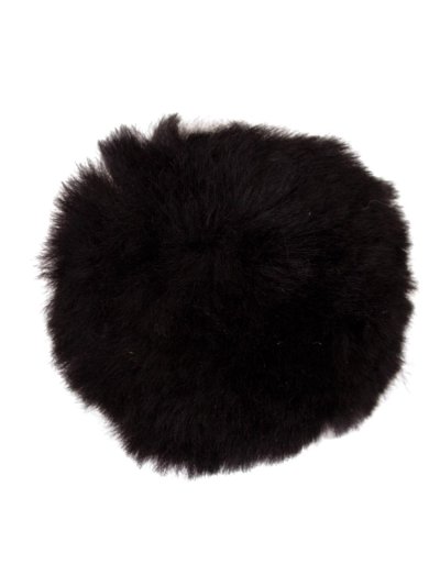 protection rond de muserolle de mouton noir avec velcro - BR