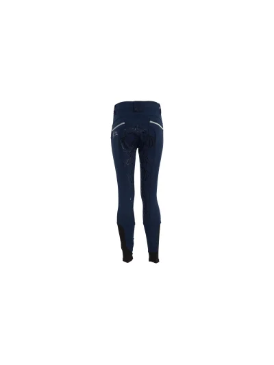 Pantalones azul marino de montar a caballo con grip de silicona en la culera para niña Heleen - BR - imagen 2