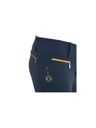 Pantalones de montar a caballo azul marino con grip de silicona en la culera para niña Hedwig - BR - imagen 4