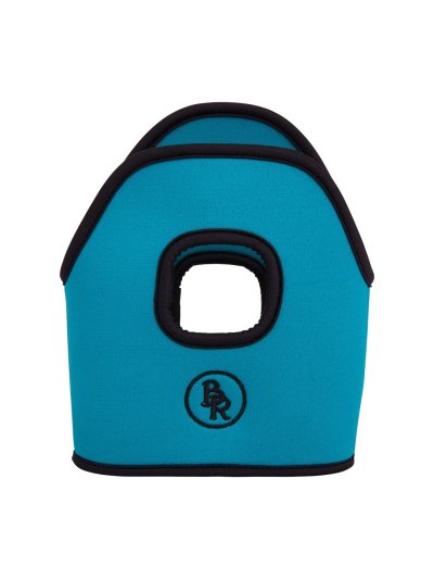Turquoise neoprene stirrup cover to protect the saddle - BR