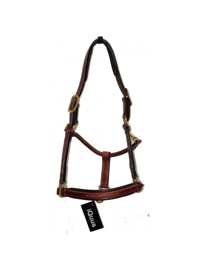 Cabezada de cuadra de cuero engrasado para caballo - iquus