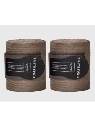 Pack de 2 vendas de descanso marron (cappuccino) para caballo - Equiline