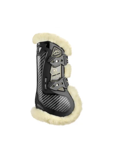 Guêtres antérieures de saut noires Carbon Gel Absolute Save the Sheep - Veredus