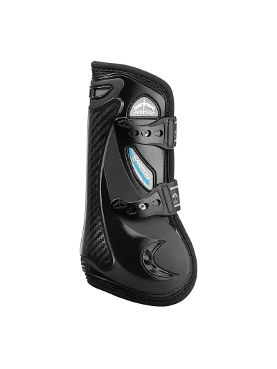 Guêtres antérieures de saut noires Carbon Gel Vento - Veredus