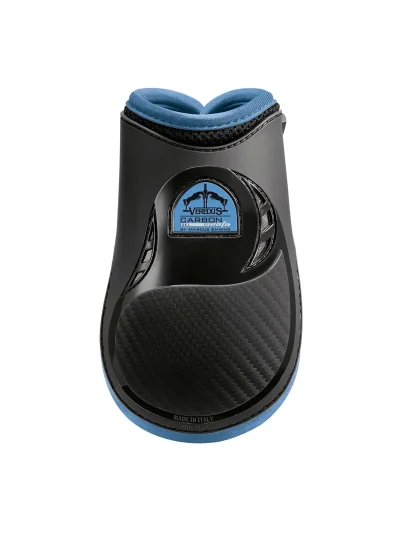 Protège-boulets postérieurs de saut noir et bleu clair Carbon Gel Vento - Veredus