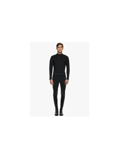 Camiseta de entrenamiento de manga larga negra para invierno hombre - Cavalleria Toscana - imagen 2