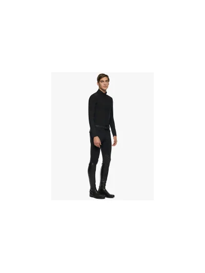 Camiseta de entrenamiento de manga larga negra para invierno hombre - Cavalleria Toscana - imagen 3