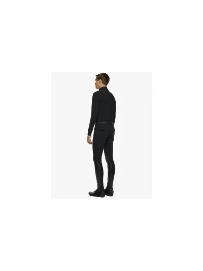 Camiseta de entrenamiento de manga larga negra para invierno hombre - Cavalleria Toscana - imagen 4