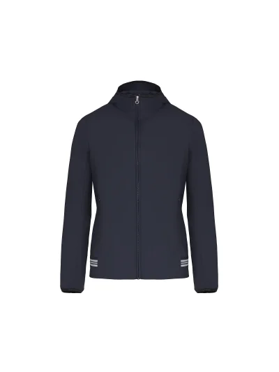 Cortavientos impermeable azul marino con capucha para hombre - Cavalleria Toscana - imagen 2