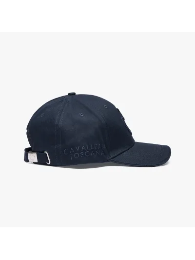 Casquette bleu marine avec logos brodés bleu marine - Cavalleria Toscana - imagen 3