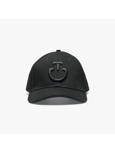 Casquette noir avec logos brodés noir - Cavalleria Toscana