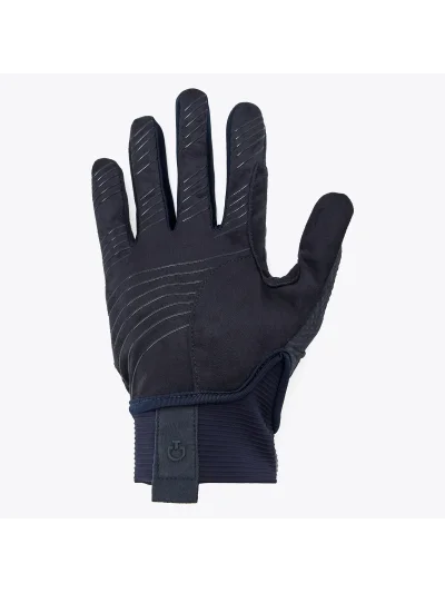 Guantes tecnicos con grip azul marino para montar a caballo - Cavalleria Toscana - imagen 3