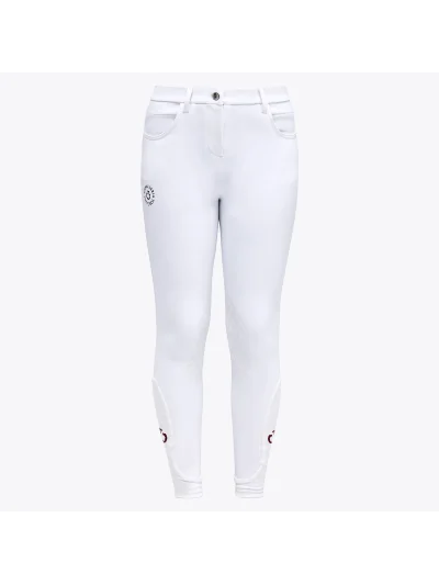 Pantalones blancos (grip rodilla) para niña CT-Orbit - Cavalleria Toscana