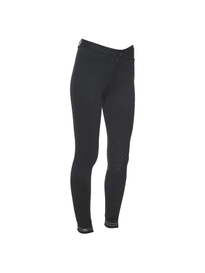 Pantalones de montar a caballo azul marino (grip rodilla) junior unisex - Cavalleria Toscana