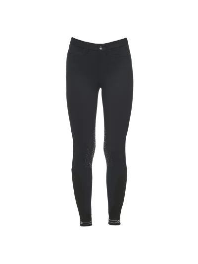 Pantalones de montar a caballo azul marino (grip rodilla) junior unisex - Cavalleria Toscana - imagen 2