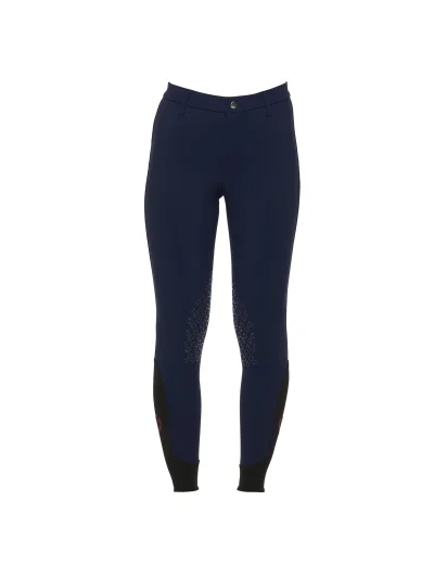 Pantalones de montar a caballo azul oscuro (grip rodilla) junior unisex - Cavalleria Toscana