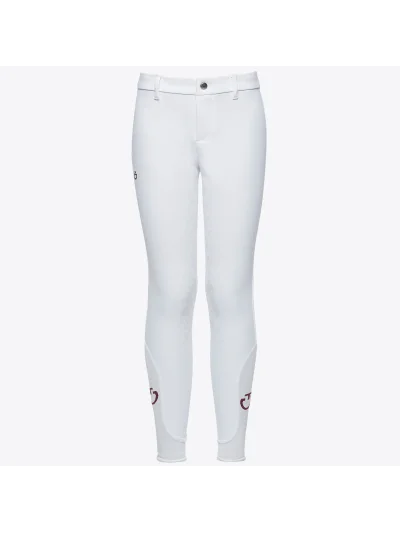 Pantalones blancos sin bolsillos (grip culera) junior unisex - Cavalleria Toscana