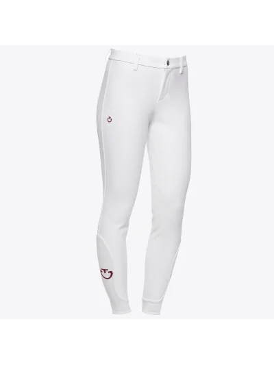 Pantalones blancos sin bolsillos (grip culera) junior unisex - Cavalleria Toscana - imagen 3