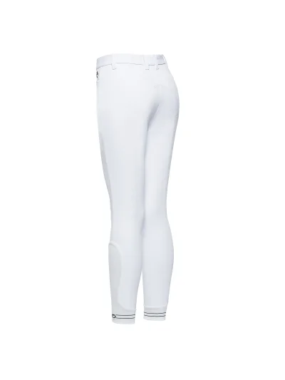 Pantalones de montar a caballo blancos (grip rodilla) junior unisex - Cavalleria Toscana - imagen 3