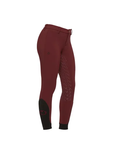 Pantalones burdeos sin bolsillos (grip culera) junior unisex - Cavalleria Toscana - imagen 2