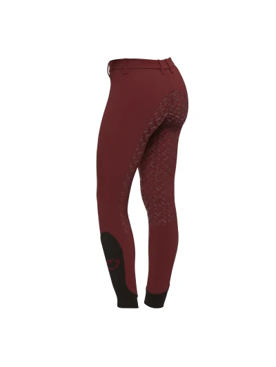 Pantalones burdeos sin bolsillos (grip culera) junior unisex - Cavalleria Toscana - imagen 3