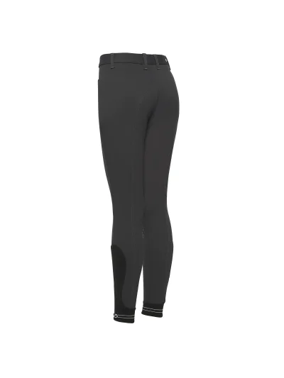 Pantalones de montar a caballo gris oscuro (grip rodilla) junior unisex - Cavalleria Toscana - imagen 3