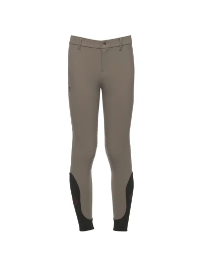 Pantalones de montar a caballo marrón grisáceo (grip rodilla) junior unisex - Cavalleria Toscana