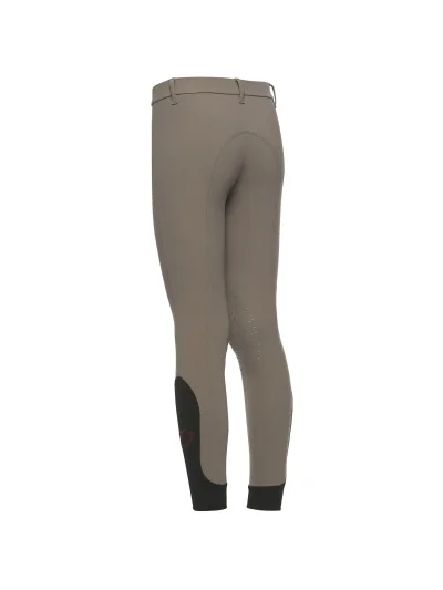 Pantalones de montar a caballo marrón grisáceo (grip rodilla) junior unisex - Cavalleria Toscana - imagen 3