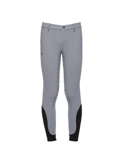 Pantalones grises sin bolsillos (grip culera) junior unisex - Cavalleria Toscana