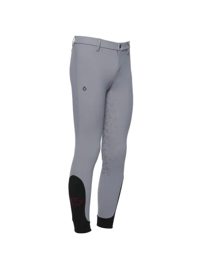 Pantalones grises sin bolsillos (grip culera) junior unisex - Cavalleria Toscana - imagen 3