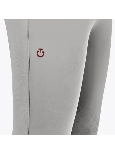 Pantalones de montar a caballo grises (grip rodilla) para hombre - Cavalleria Toscana - imagen 4
