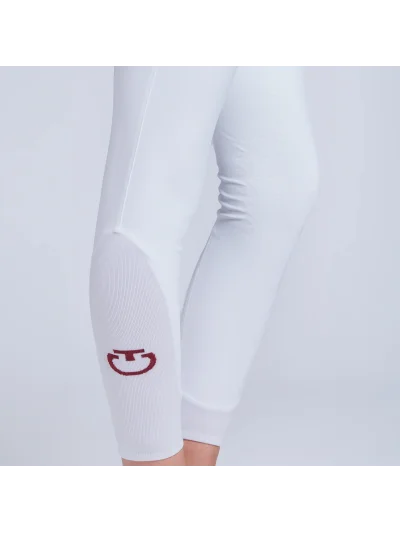 Pantalon d'équitation blanc à basanes pour fille - Cavalleria Toscana - imagen 4