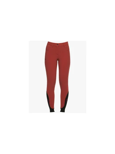 Pantalones rojos con bolsillos (grip rodilla) para niña - Cavalleria Toscana - imagen 2