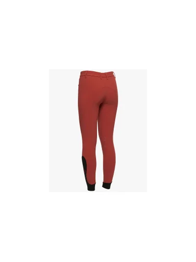 Pantalones rojos con bolsillos (grip rodilla) para niña - Cavalleria Toscana - imagen 3