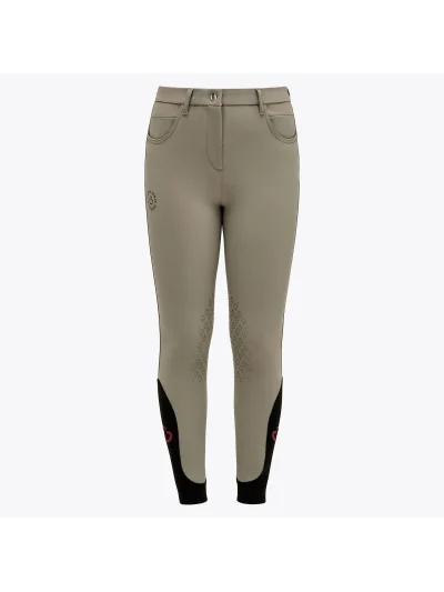 Pantalones verdosos (grip rodilla) para niña CT-Orbit - Cavalleria Toscana