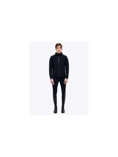 Softshell cortavientos negro con detalles en rojo para hombre- Revo - Cavalleria Toscana - imagen 2