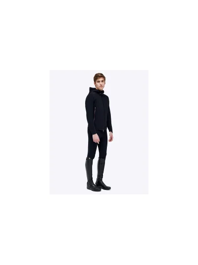 Softshell cortavientos negro con detalles en rojo para hombre- Revo - Cavalleria Toscana - imagen 3