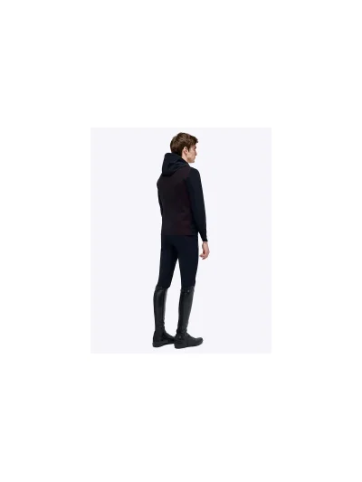 Softshell cortavientos negro con detalles en rojo para hombre- Revo - Cavalleria Toscana - imagen 4