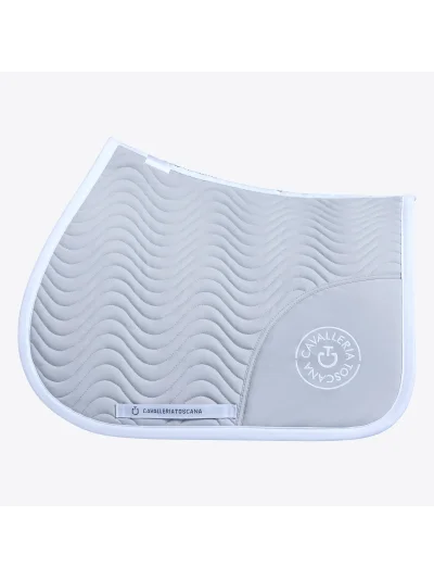 Sudadero de salto beige para caballo Double Orbit Wave - Cavalleria Toscana