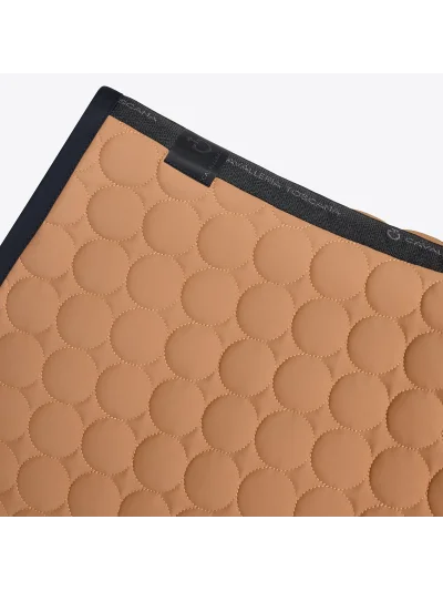Sudadero de salto marrón claro con bordado circular y el logotipo en negro para caballo y pony Circle Quilted - Cavalleria Toscana - imagen 2