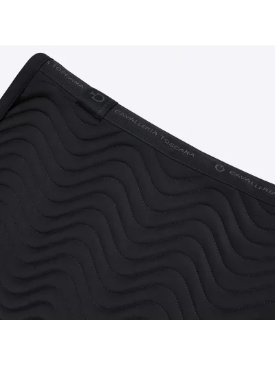 Sudadero de salto negro para caballo y pony Double Orbit Wave - Cavalleria Toscana - imagen 2