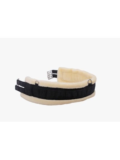Sangle noire de salto ou polivalente avec mouton pour cheval et poney Ontario - QHP